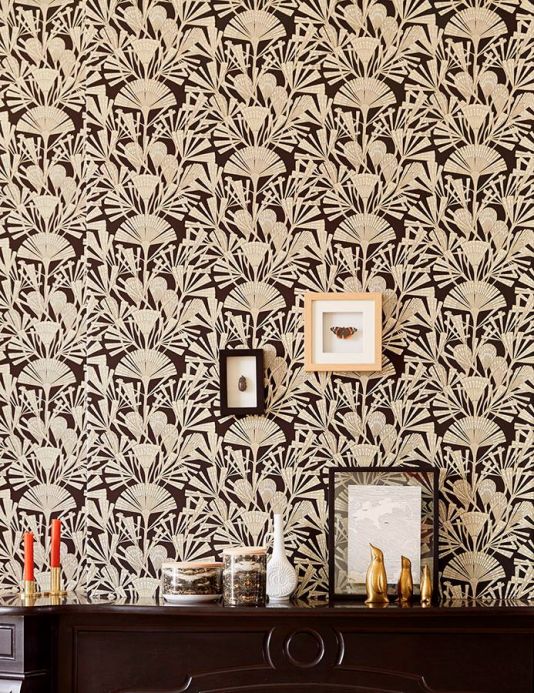 Beige Wallpaper Wallpaper Tiberia pearl beige Room View
