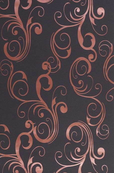 Archiv Wallpaper Occodo copper metallic Roll Width
