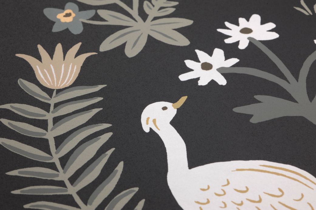 Rooms Wallpaper Menagerie anthracite Detail View