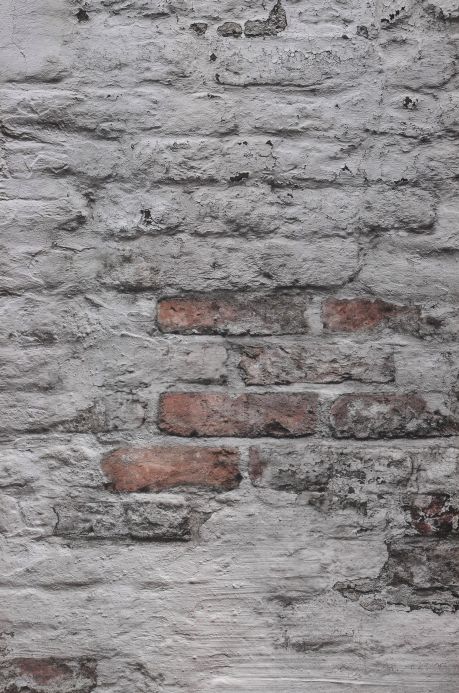 Papel de parede de pedras Fotomural Industrial Wall cinza claro Largura do rolo
