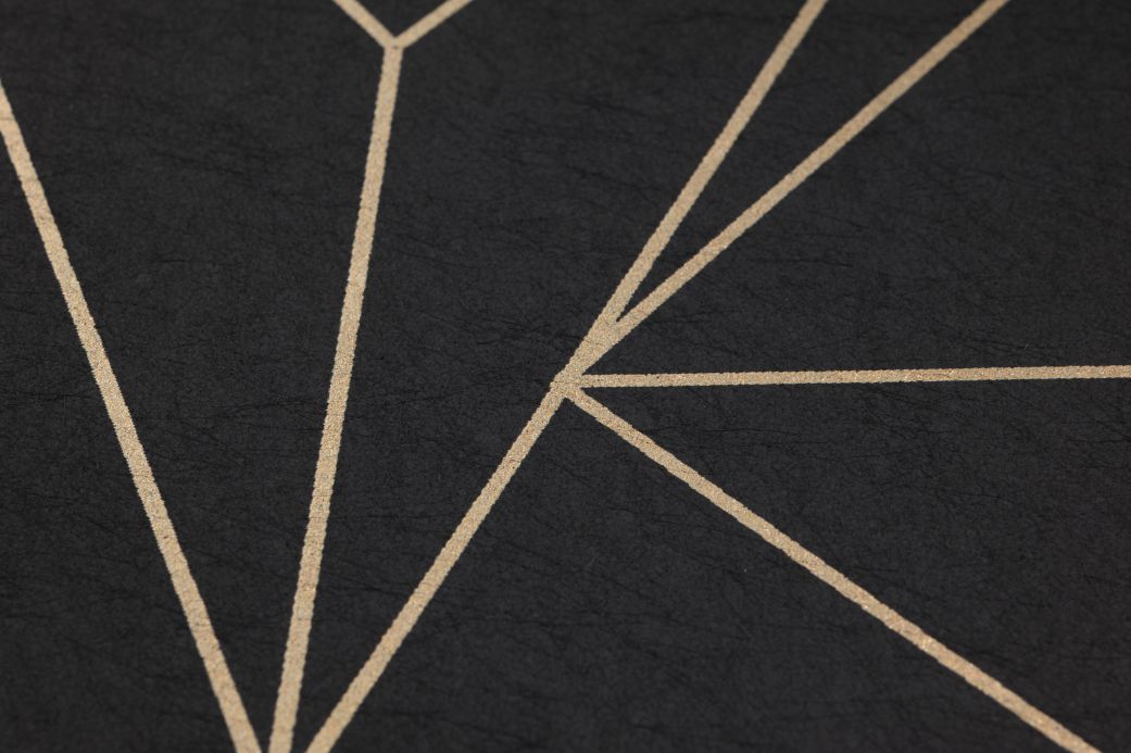 Geometric Wallpaper Wallpaper Elysian black grey Detail View