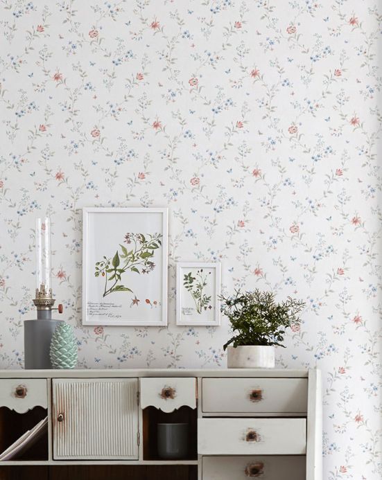 Floral Wallpaper Wallpaper Enya cream Room View