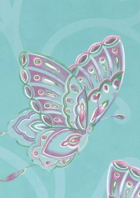 Butterfly Türkis Muster