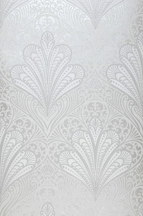 Archiv Carta da parati Astoria grigio argento brillante Larghezza rotolo