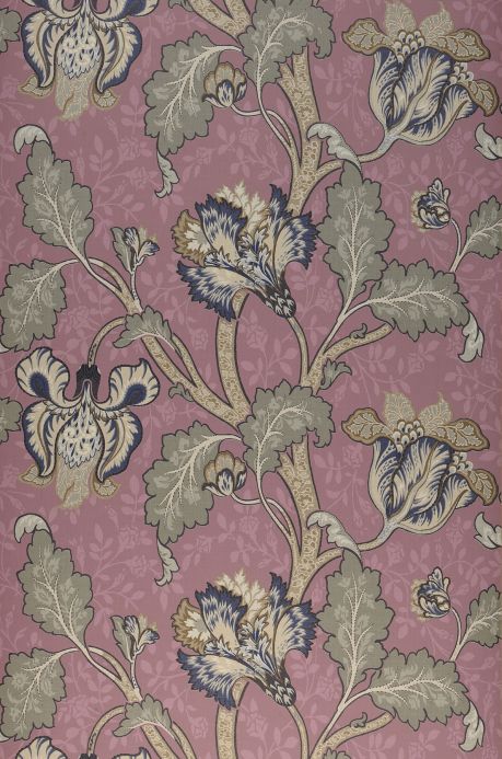 Floral Wallpaper Wallpaper Mandaya pastel violet Roll Width