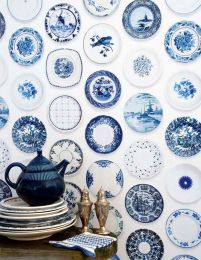 Wallpaper Porcellain 02 blue