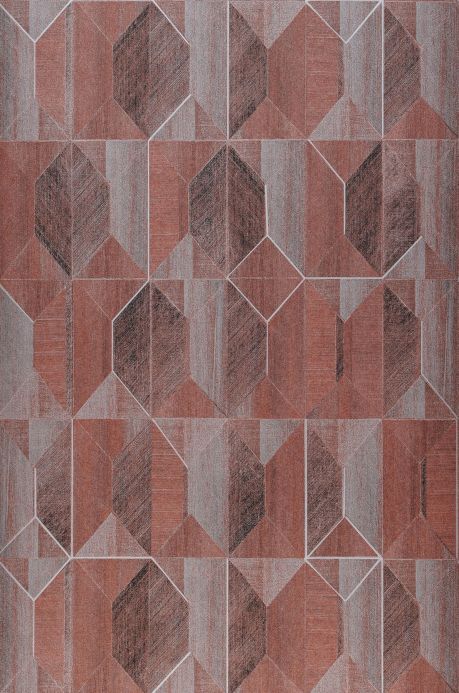 Geometric Wallpaper Wallpaper Moura brown tones Roll Width