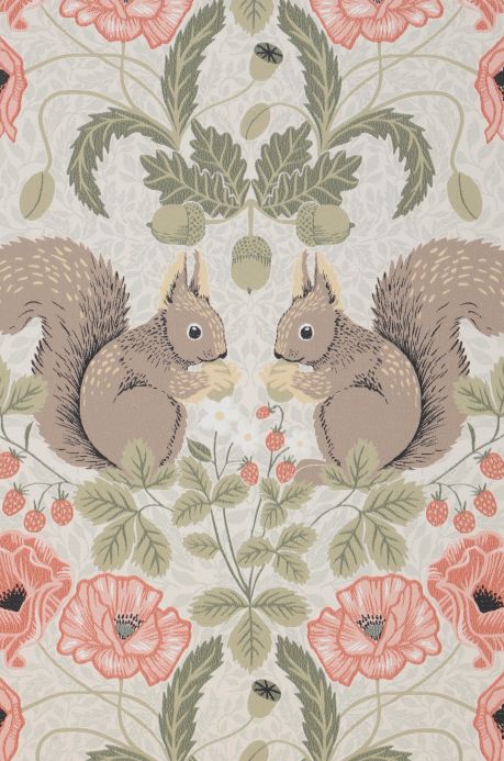 Animal Wallpaper Wallpaper Pihla cream A4 Detail