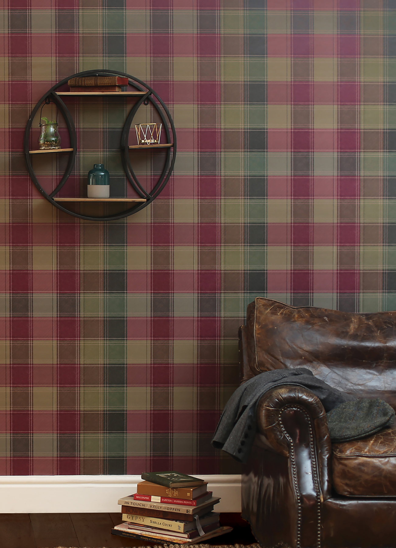 Wallpaper Narses claret violet | Wallpaper from the 70s