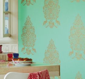 Wallpaper Sisan pastel green