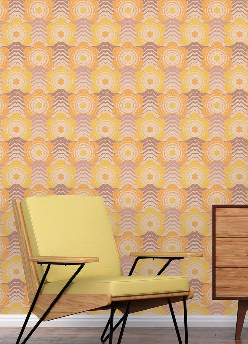 All Wallpaper Breanna maize yellow Room View