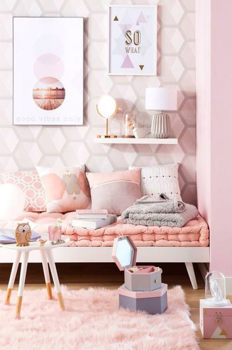Archiv Papel pintado Hirolanit rosa claro brillantina Ver habitación