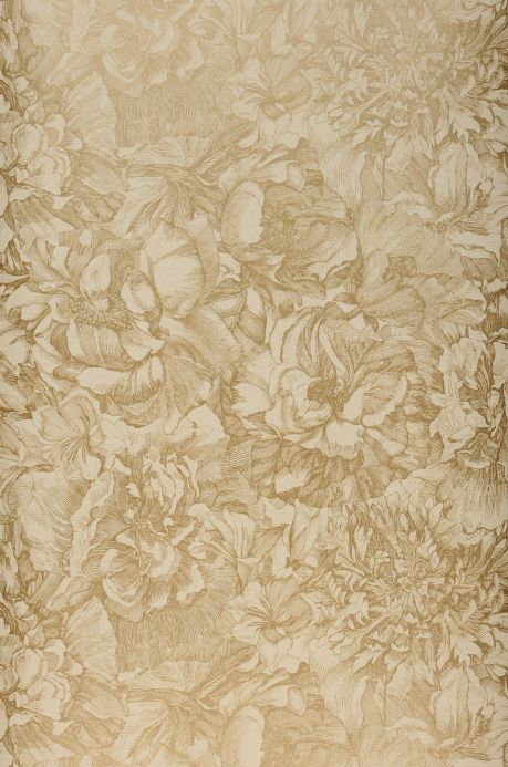 Rooms Wallpaper Louise gold shimmer Roll Width
