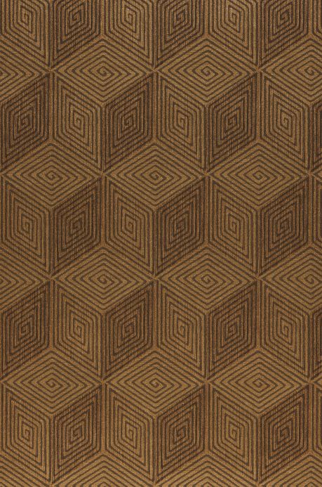 Geometric Wallpaper Wallpaper Hazel gold shimmer A4 Detail