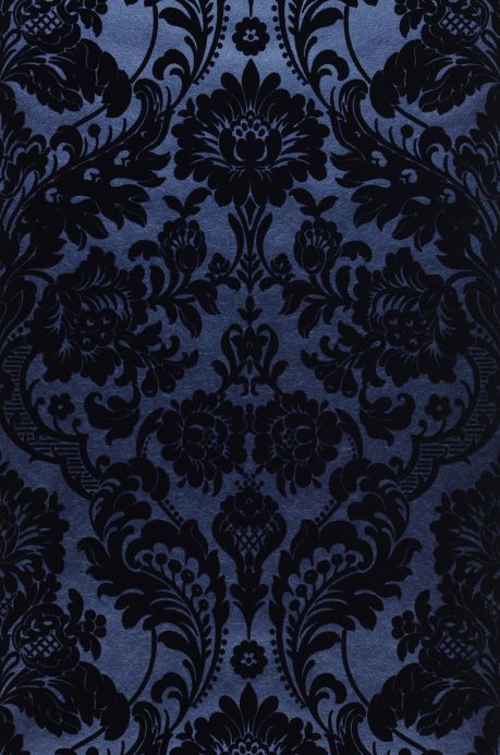 Material Wallpaper Okina dark blue Roll Width