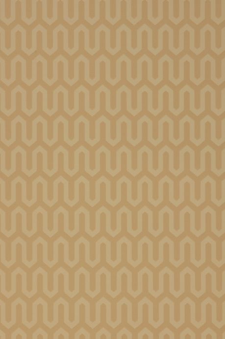 Geometric Wallpaper Wallpaper Hermod light brown beige A4 Detail