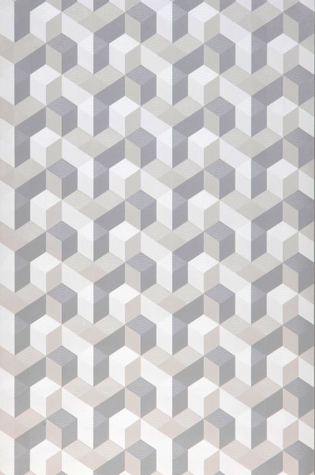 Geometric Wallpaper Wallpaper Arcus grey Roll Width