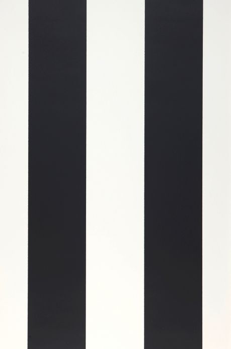 Papel pintado rayas Papel pintado Rigobert negro Ancho rollo