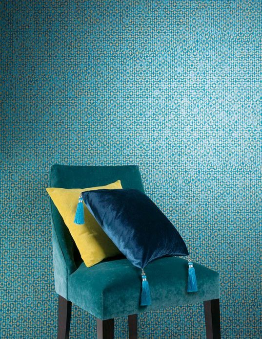 Wallpaper Wallpaper Zopara pastel blue Room View