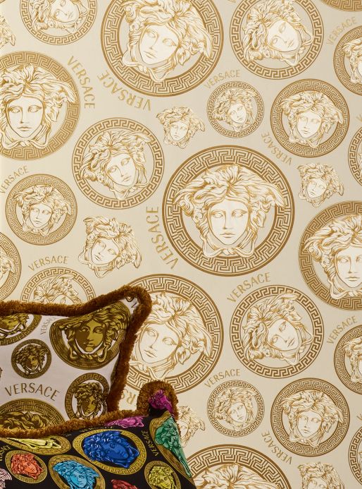 Versace Wallpaper Wallpaper Athene cream Room View