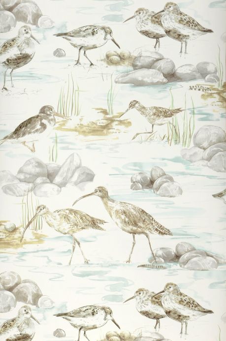 Bird Wallpaper Wallpaper Arielle beige grey Roll Width