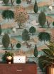 Papel de parede Giverny tons de verde