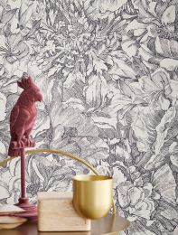 Wallpaper Louise basalt grey