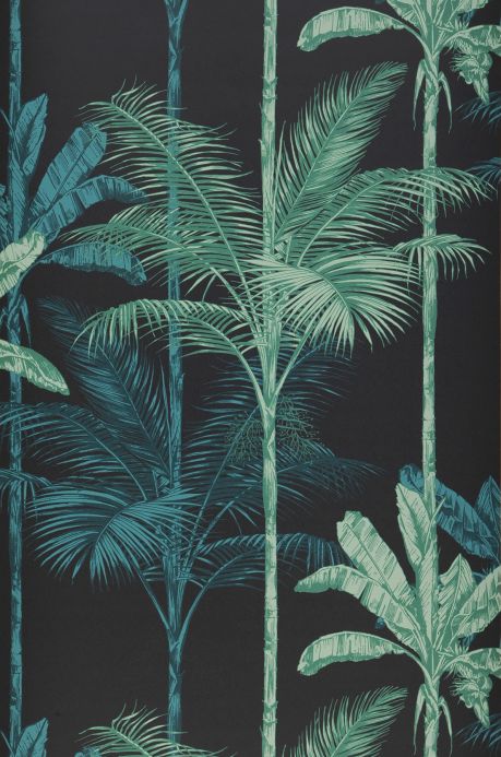 Papier peint botanique Papier peint Tamaris turquoise menthe Largeur de lé