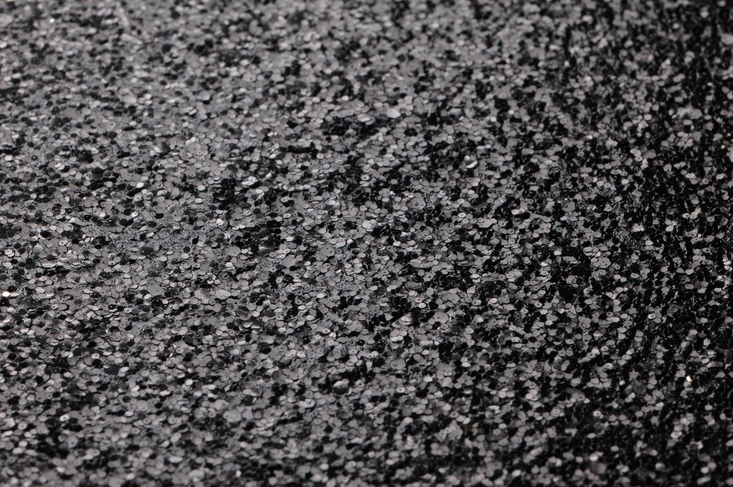 Plain Wallpaper Wallpaper Paragon black glitter Detail View