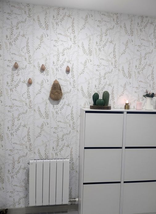 Beige Wallpaper Wallpaper Alanna beige Room View