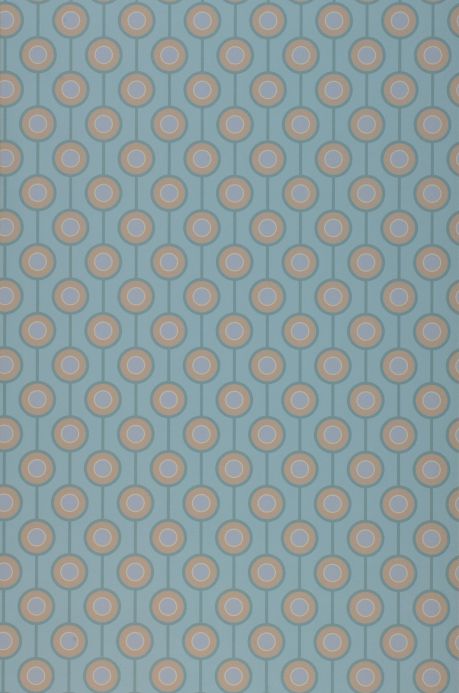 Non-woven Wallpaper Wallpaper Allegra pastel turquoise Roll Width