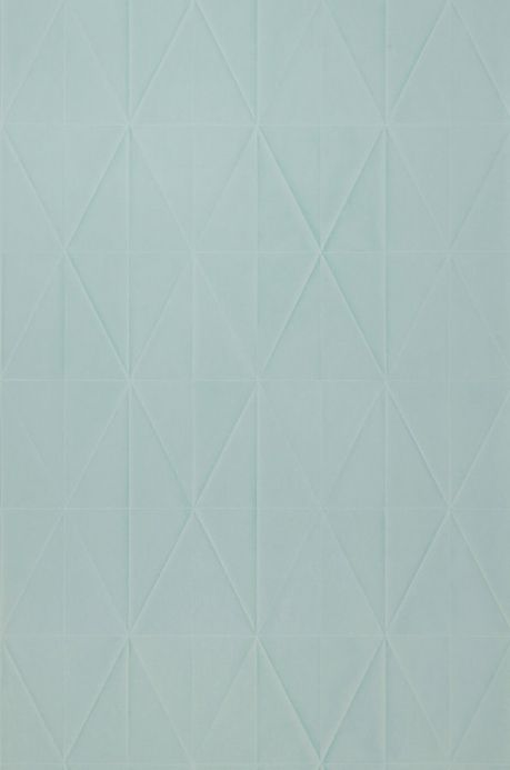 Archiv Papier peint Origami turquoise menthe Largeur de lé