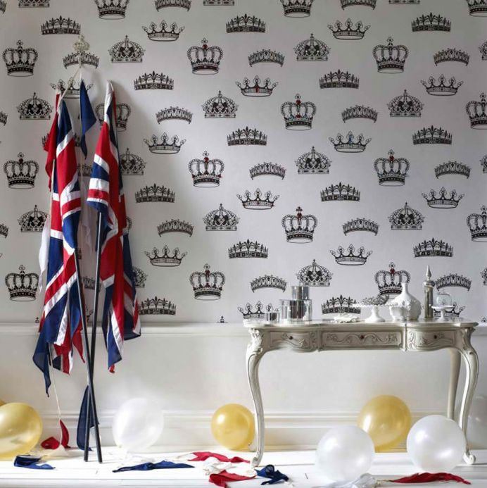 Archiv Wallpaper Save the Queen black Room View