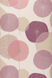 Wallpaper Muriel pale claret violet