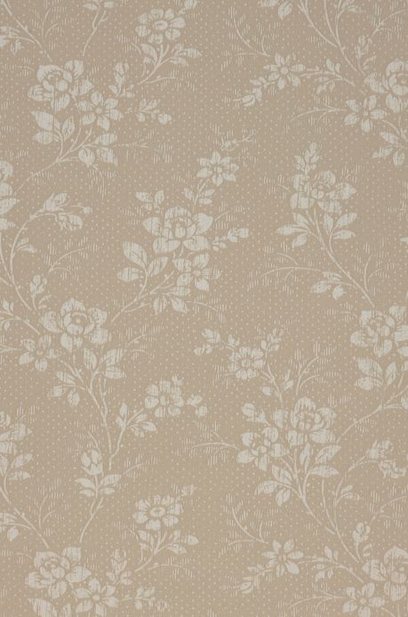 Wallpaper patterns Wallpaper Patricia light beige grey A4 Detail