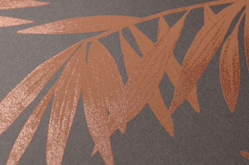 Archiv Papier peint Aria brun orange Vue détail