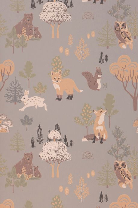 Designer Wallpaper Deep Forest grey Roll Width