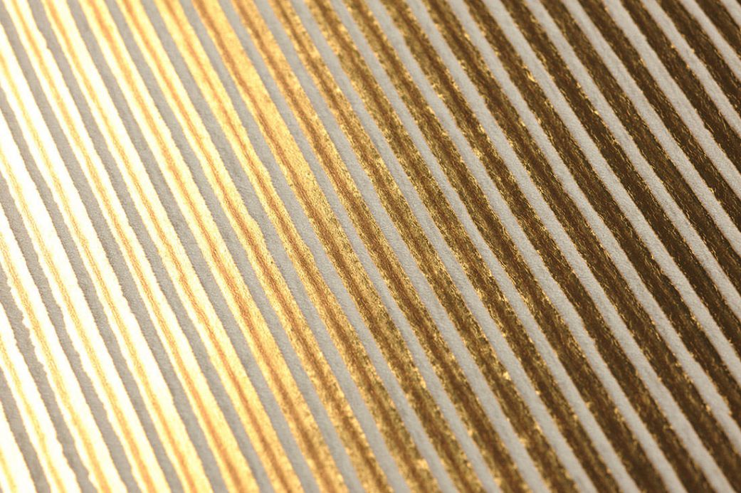 Archiv Wallpaper Isidor yellow gold Detail View