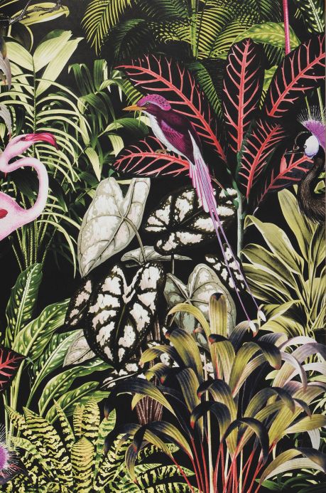 Papel pintado botánico Papel pintado Caribbean Garden verde Ancho rollo