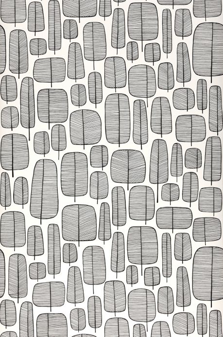 Wallpaper Wallpaper Little Trees white Roll Width