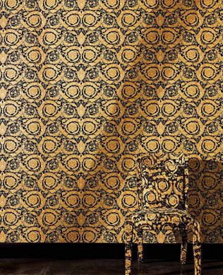 Wallpaper Mimas gold Room View