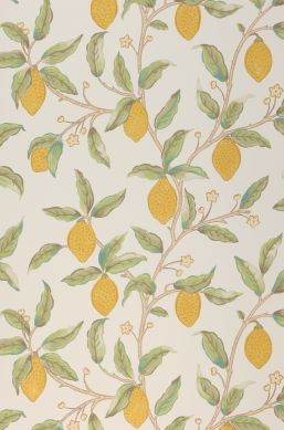 Wallpaper Lemon Tree cream white Bahnbreite