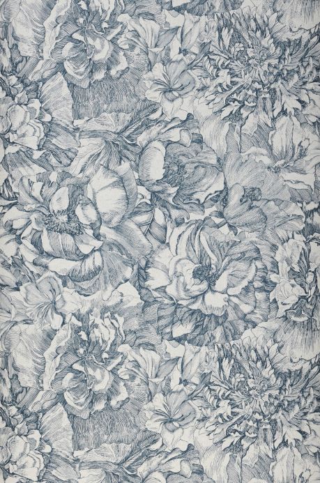 Rooms Wallpaper Louise blue grey Louise