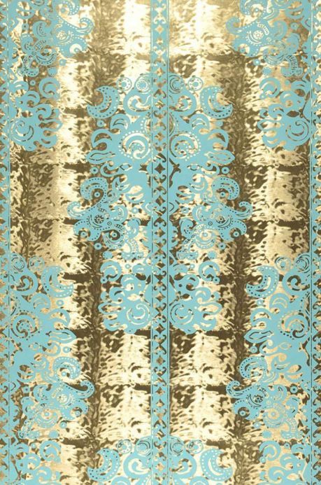Designer Wallpaper Monaco pastel turquoise Roll Width