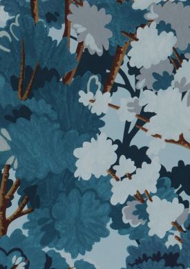 Hardwood Forest blu turchese Mostra