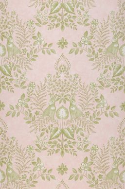 Self-adhesive wallpaper Cottontail Toile pale pink Bahnbreite