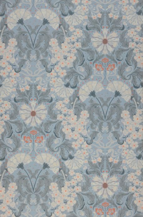 Art Nouveau Wallpaper Wallpaper Lauri light blue grey Roll Width
