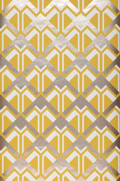 Geometric Wallpaper Wallpaper Nerea honey yellow Roll Width