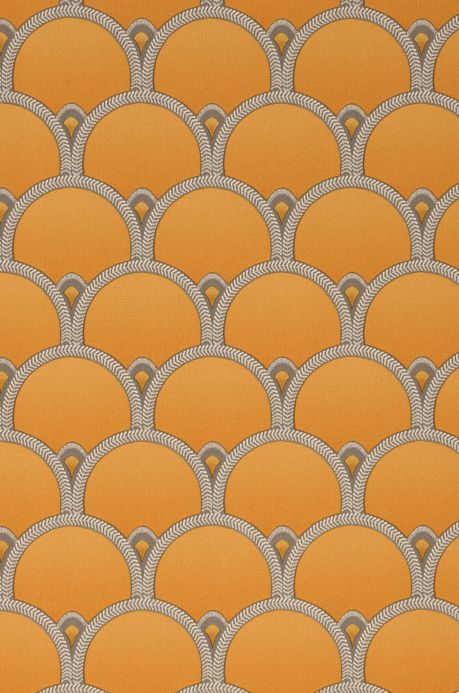 Papel de parede geométrico Papel de parede Moxie amarelo milho Detalhe A4