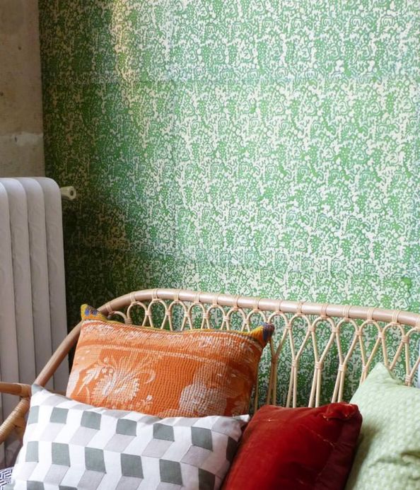 Le Monde Sauvage Wallpaper Wallpaper Sangpo pea green Room View